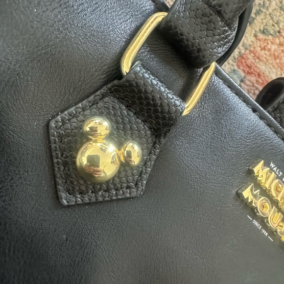 Disney x Bioworld Mickey Mouse Black Handbag Purse - Picture 5 of 8